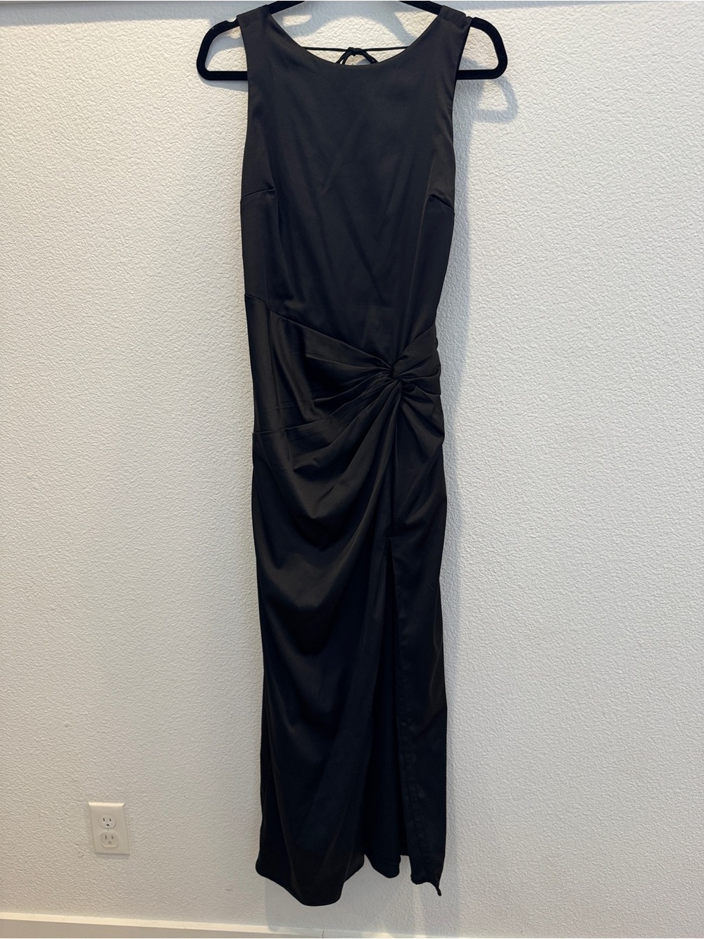 Abercrombie & fitch high neck satin maxi dress